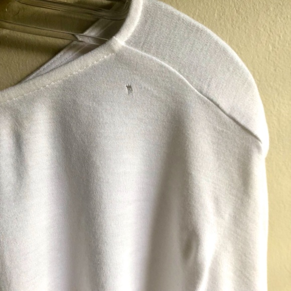 BCBGMaxAzria White Cotton Top with Stretch - Picture 10 of 10